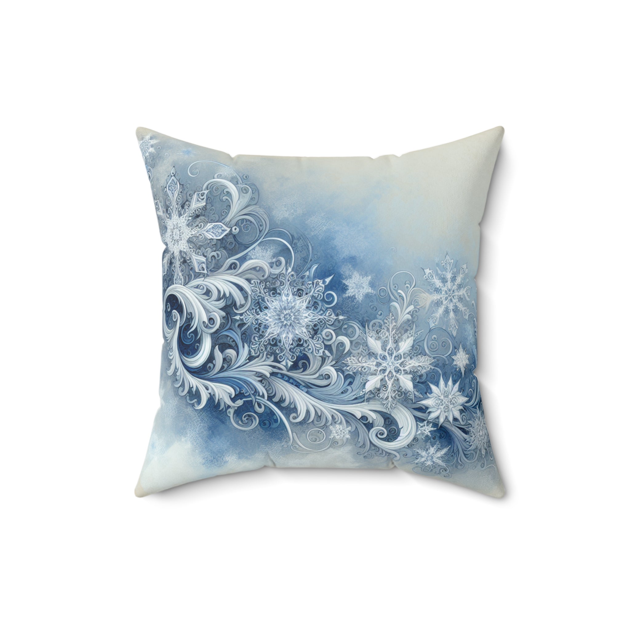 Golden Retriever Stary Night Polyester Square Pillow