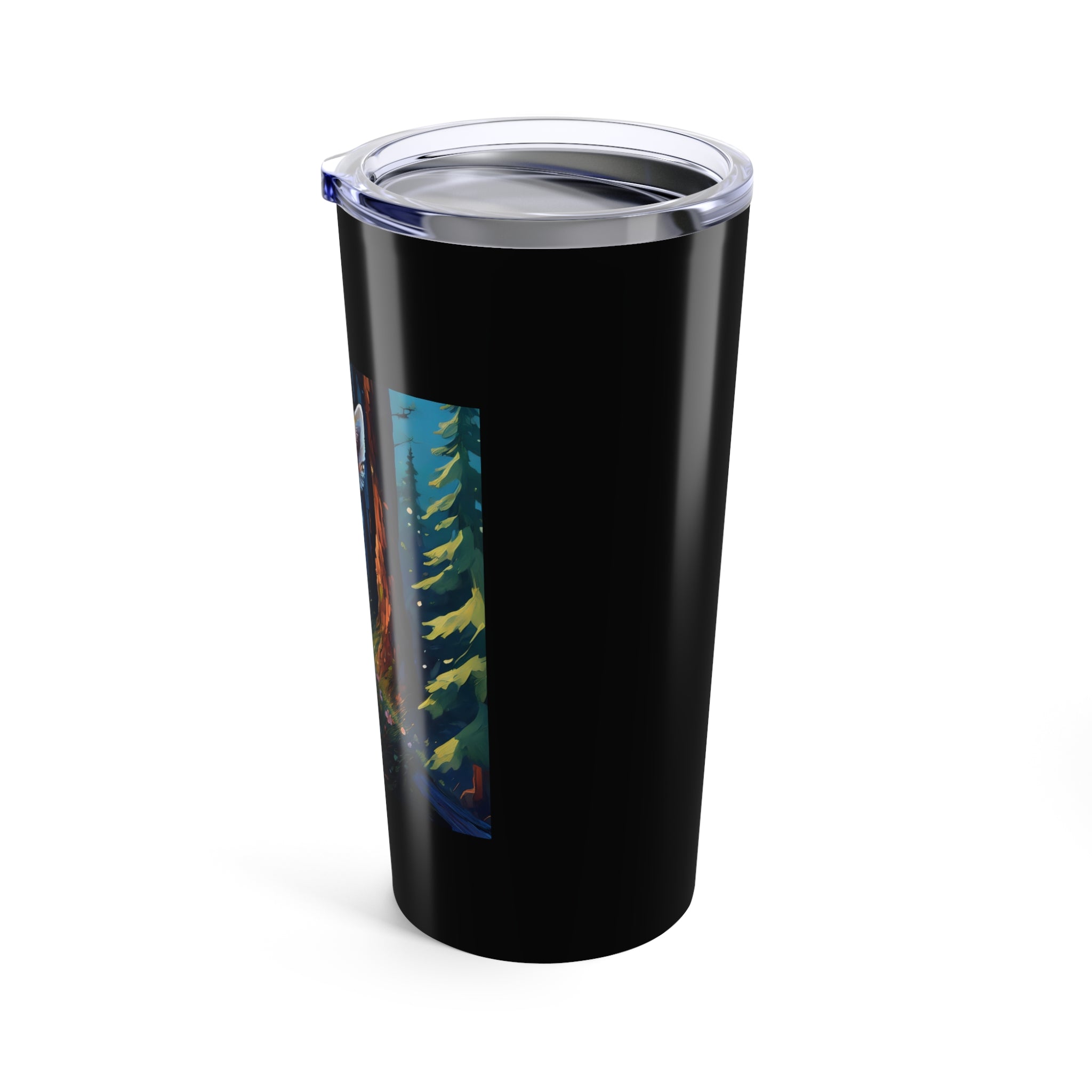 White/Tan Dog Forest Walk Tumbler 20oz