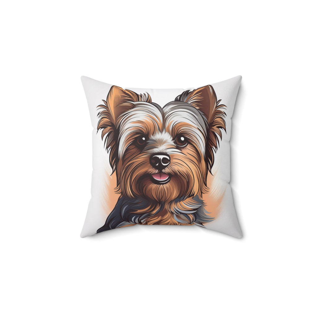 Yorkie Square Pillow