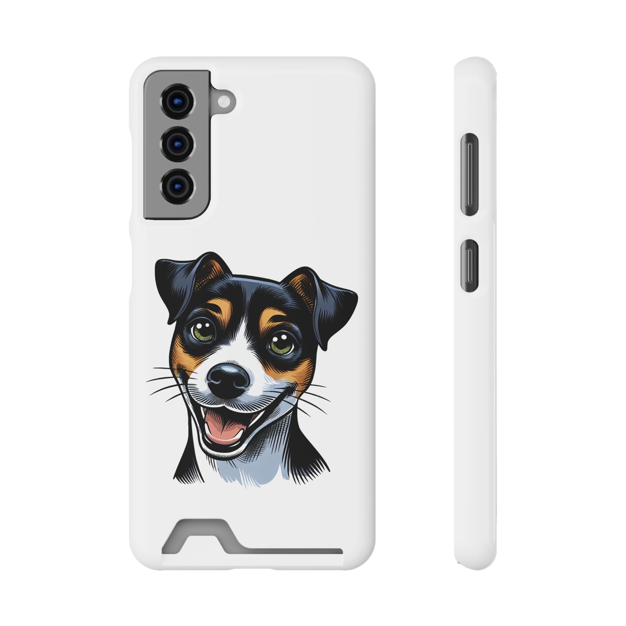 Jack Russel Phone Case with Card Holder