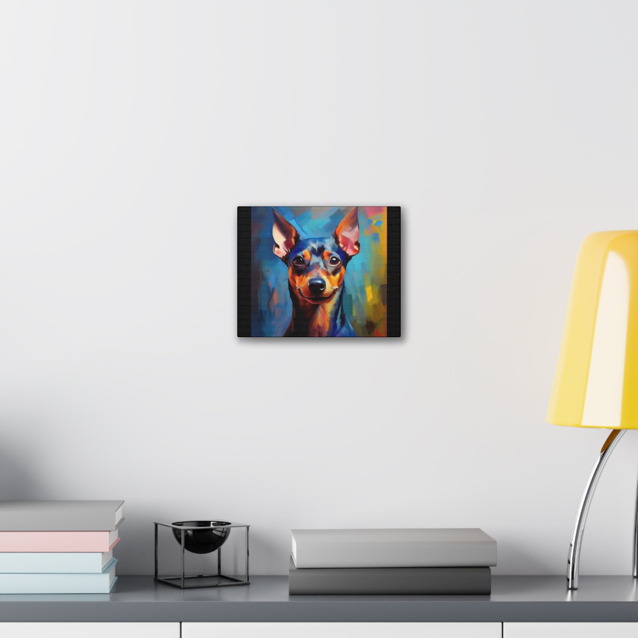 Miniature Pinscher Canvas Stretched, 0.75"