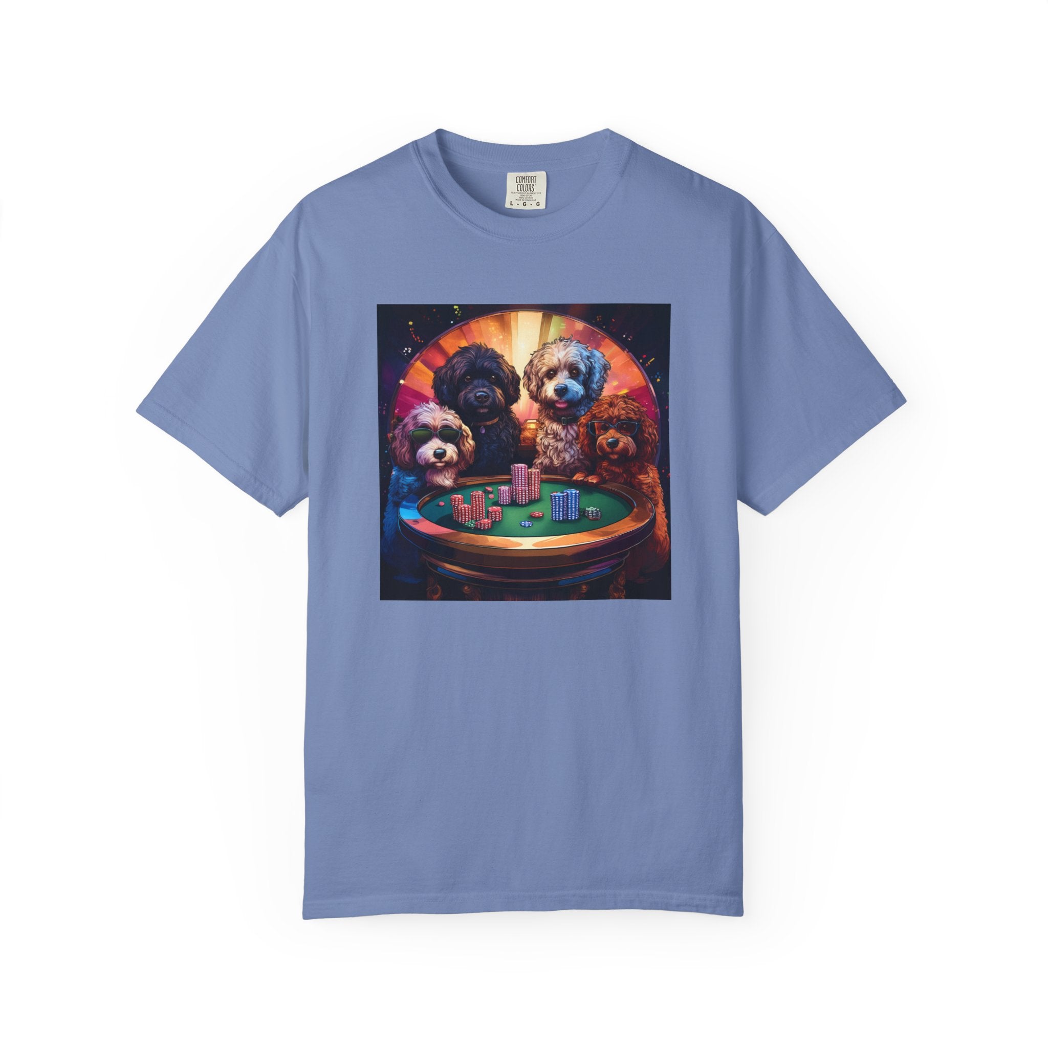 Doodle Poker Game Unisex Garment-Dyed T-shirt