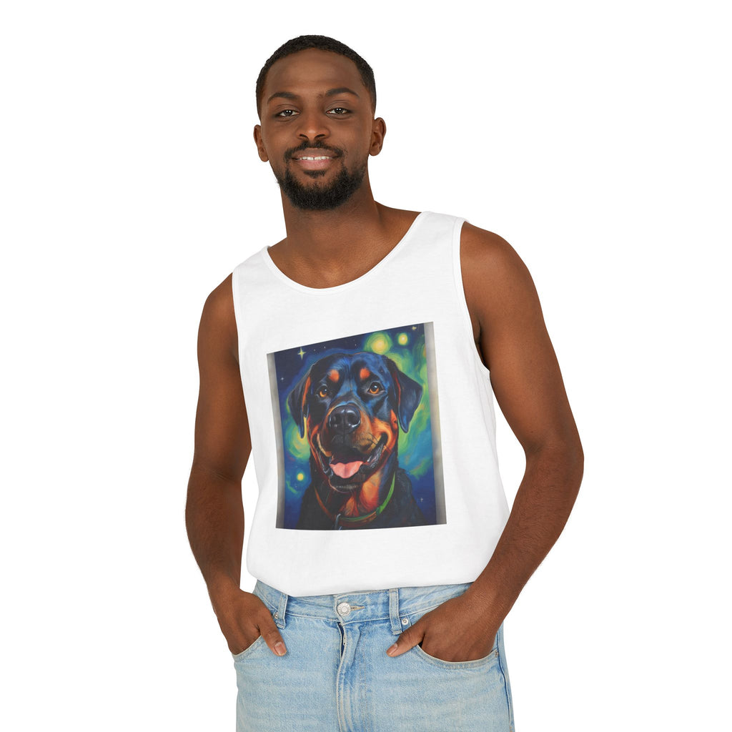 Rottweiler Stary Night Unisex Tank Top