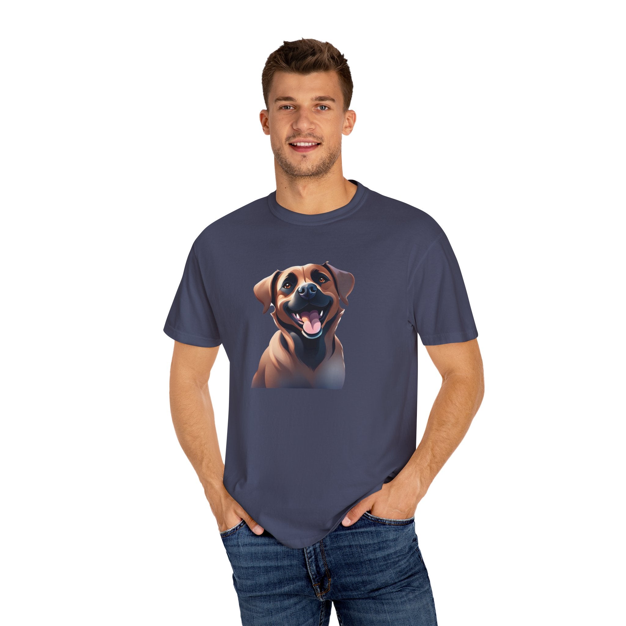 Black Mouth Cur Garment-Dyed T-shirt