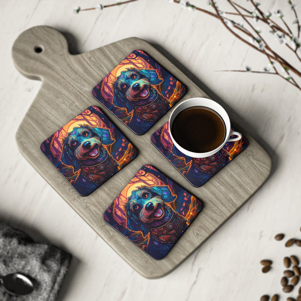 Steampunk Dachshund Coasters