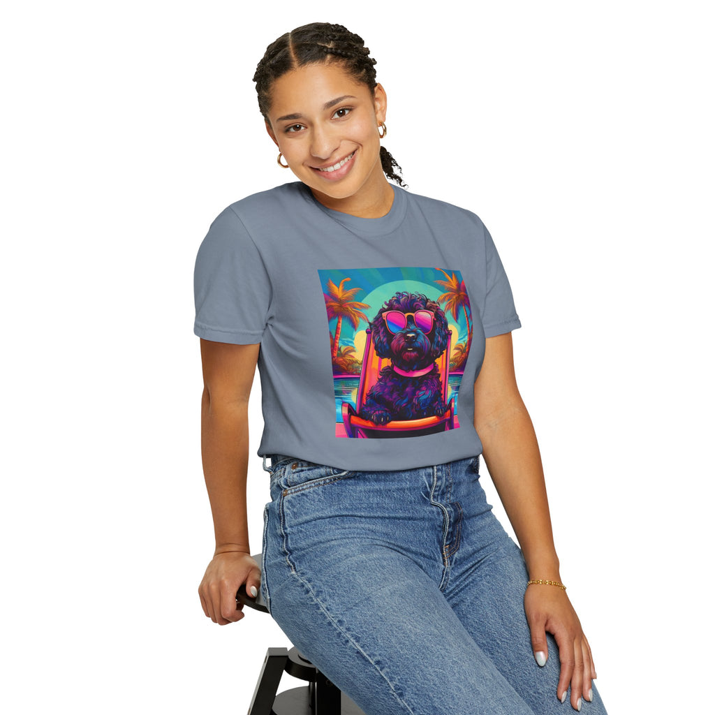 Doodle Poolside Unisex Garment-Dyed T-shirt