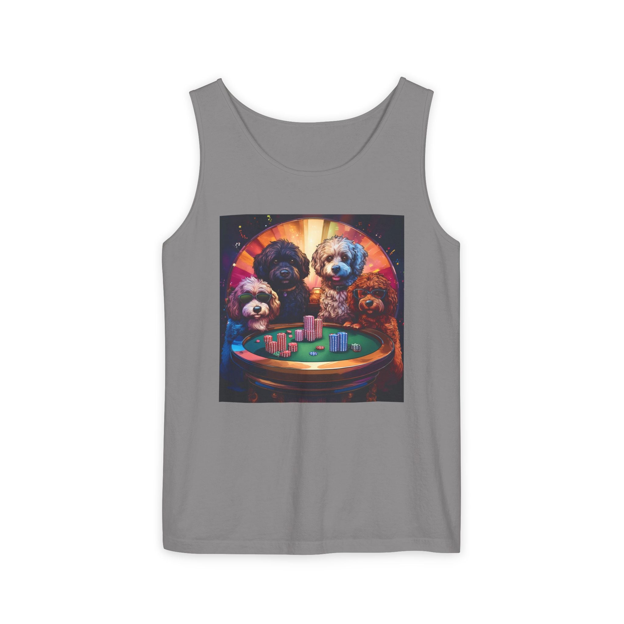 Doodle Poker Game Tank Top