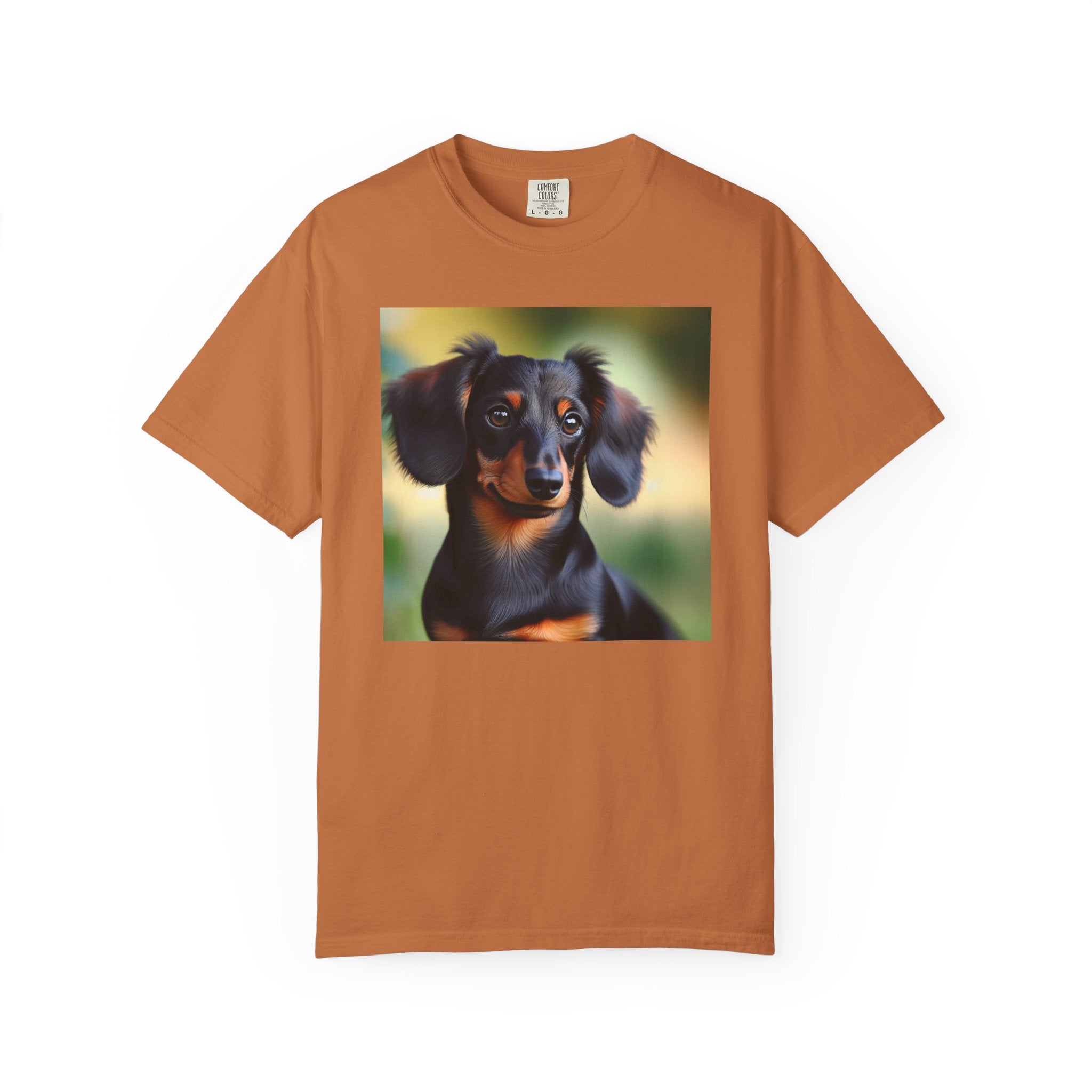Black/Brown Dachshund Unisex Garment-Dyed T-shirt
