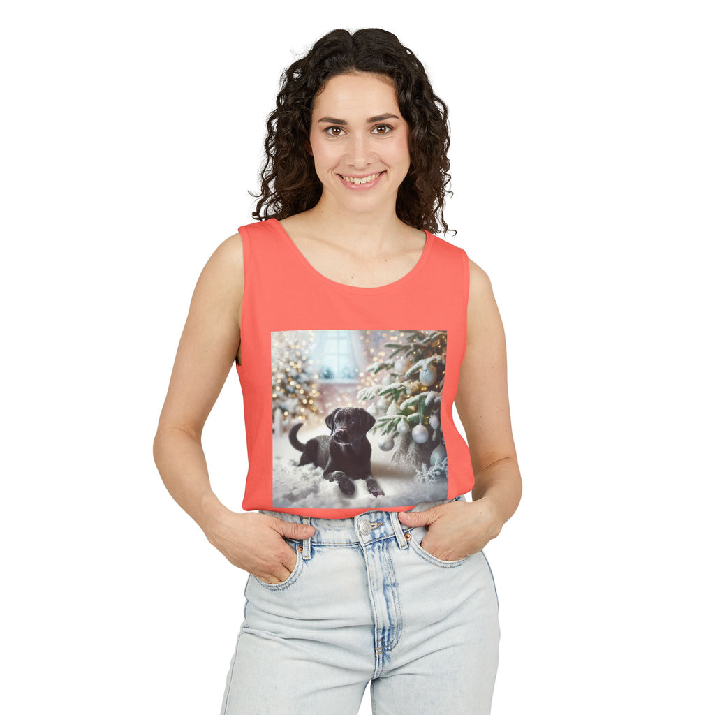 Black Lab Puppy Holiday Unisex Tank Top