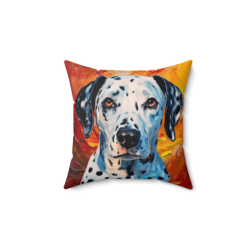 Dalmation Polyester Square Pillow