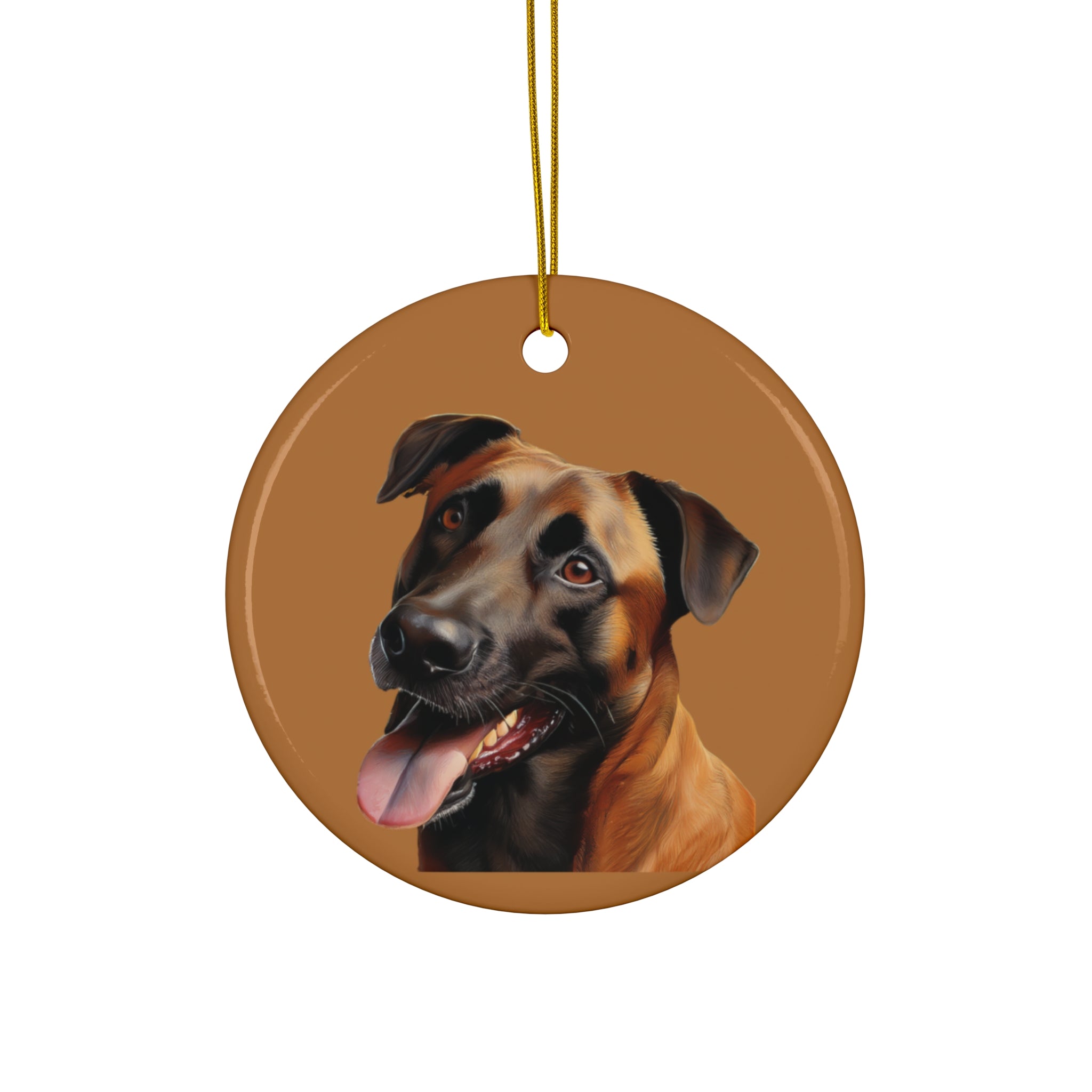 Belgian Malinois Shepherd Ceramic Ornament