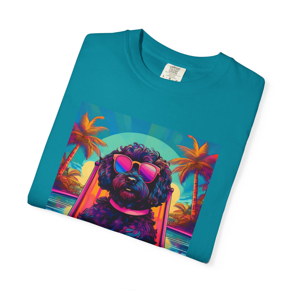 Doodle Poolside Unisex Garment-Dyed T-shirt