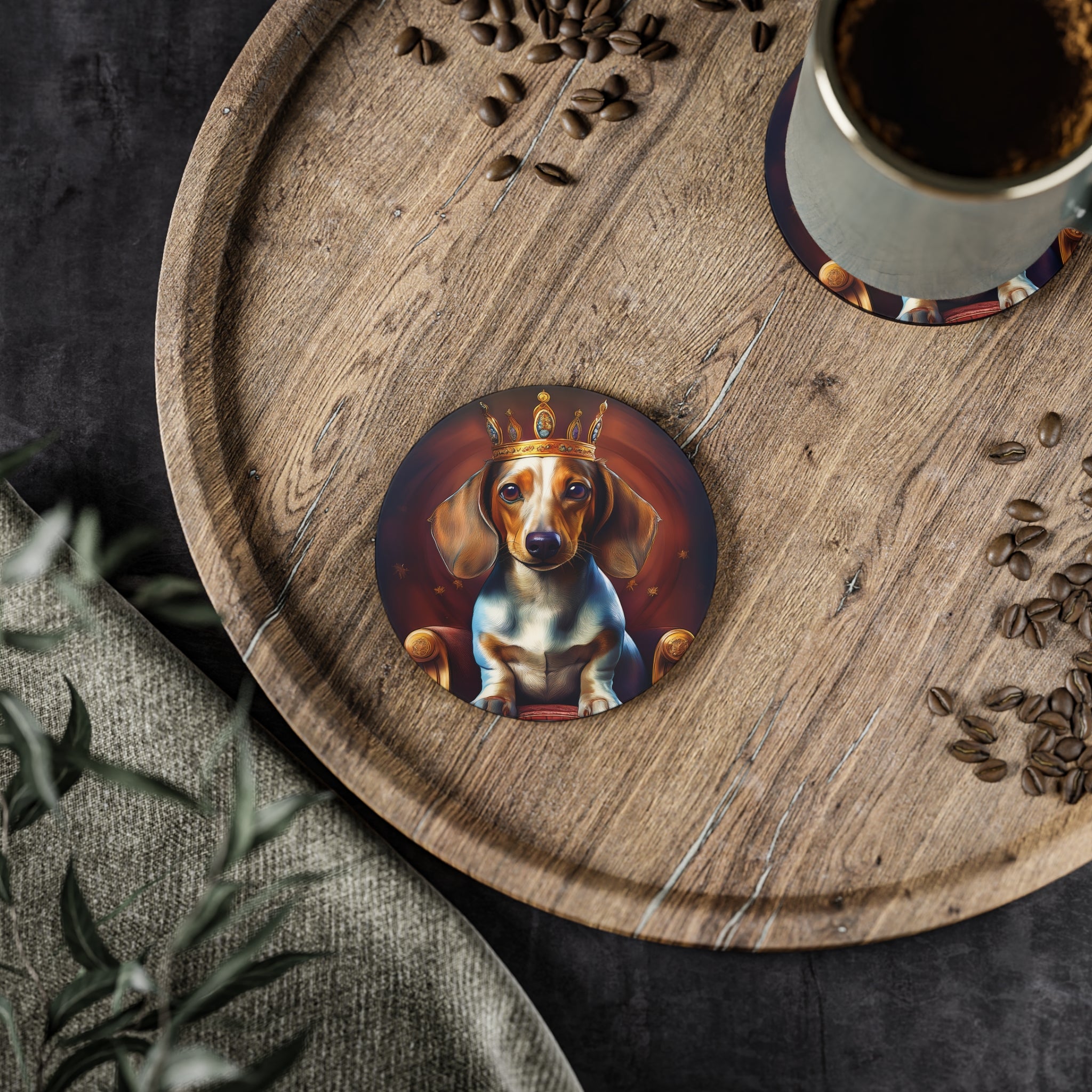 Dachshund Royal Coasters