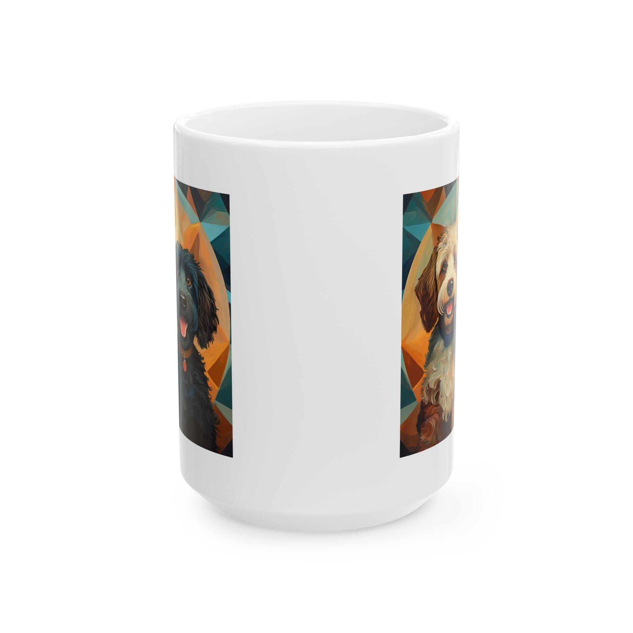 Doodles, Black & Tan Ceramic Mug, (11oz, 15oz)