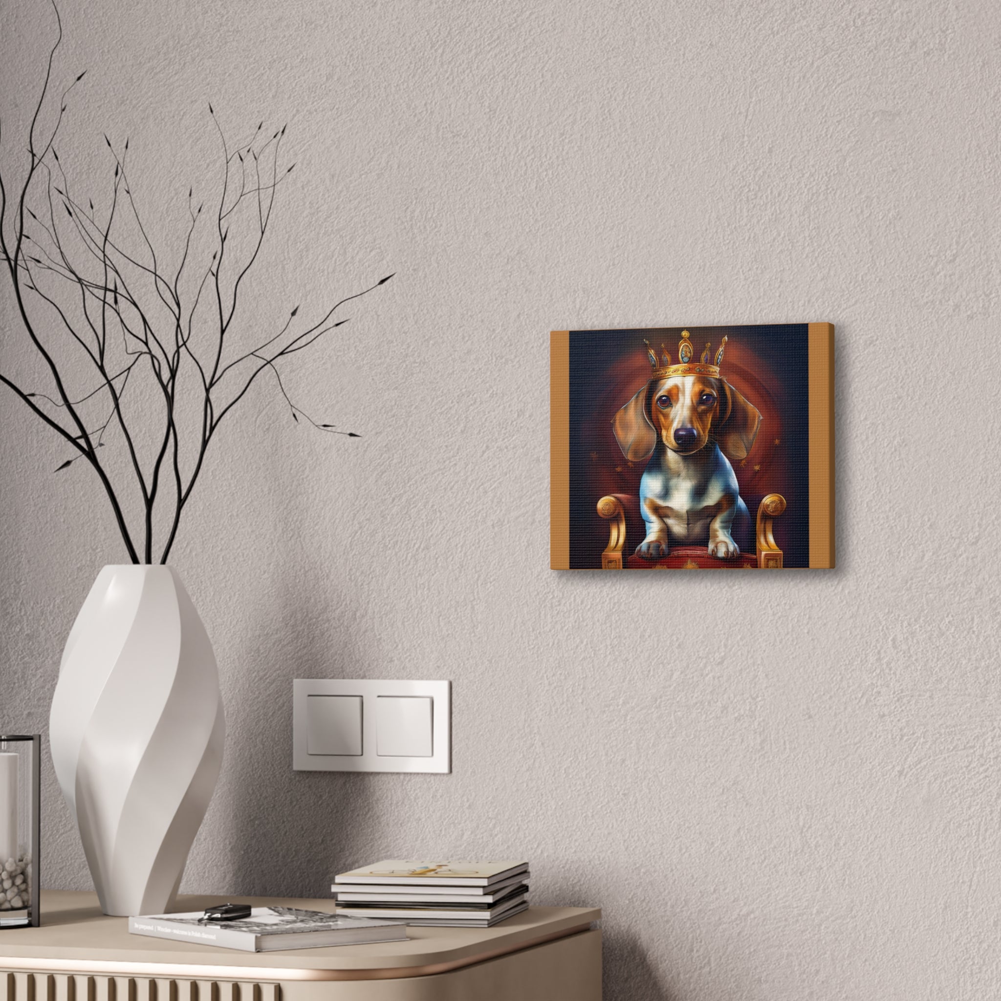 Dachshund Royal Canvas Painting