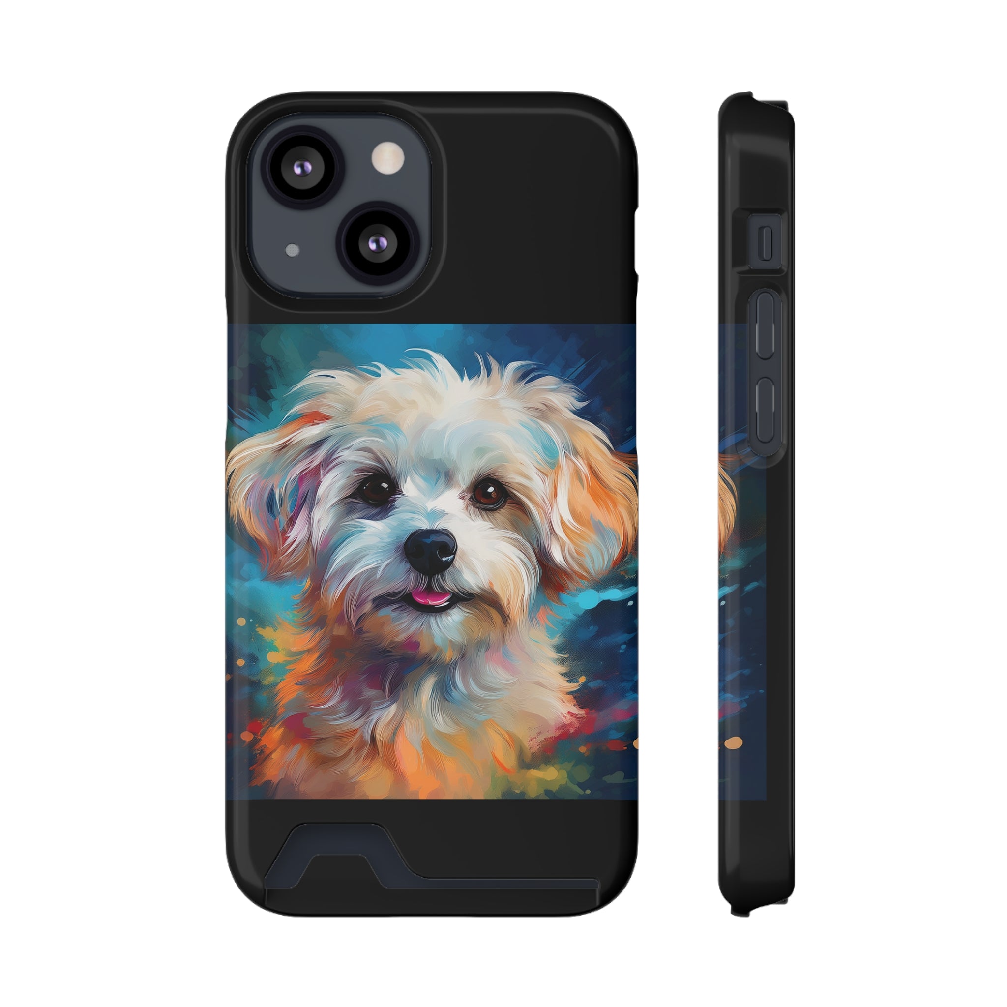 Maltese Phone Case with Card Holder