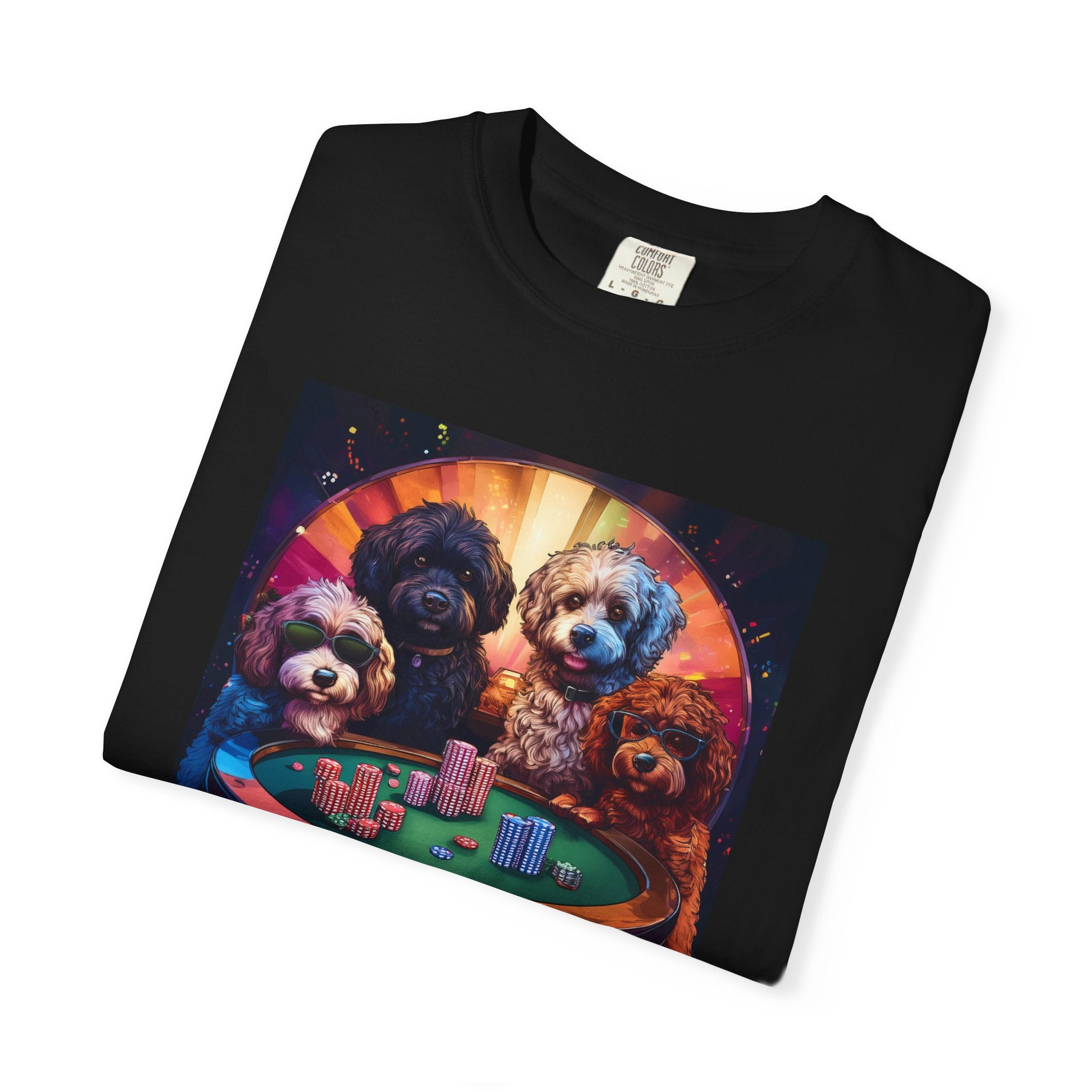 Doodle Poker Game Unisex Garment-Dyed T-shirt
