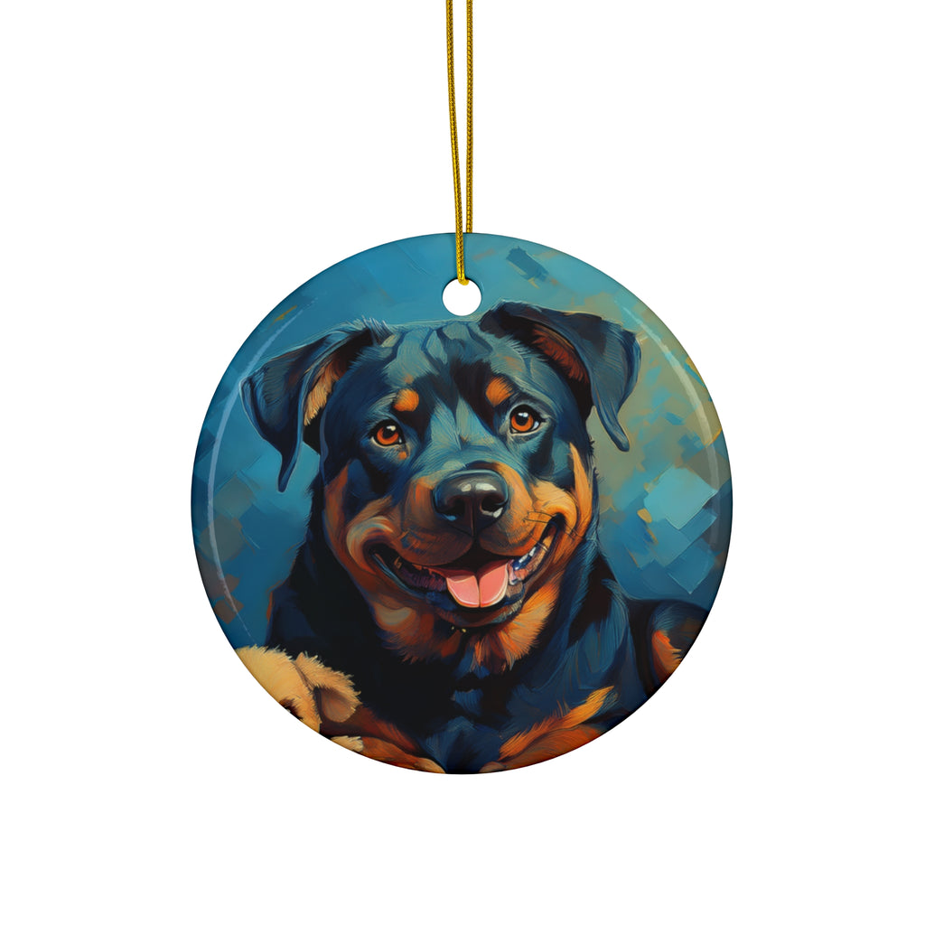 Rottweiler Ceramic Ornament