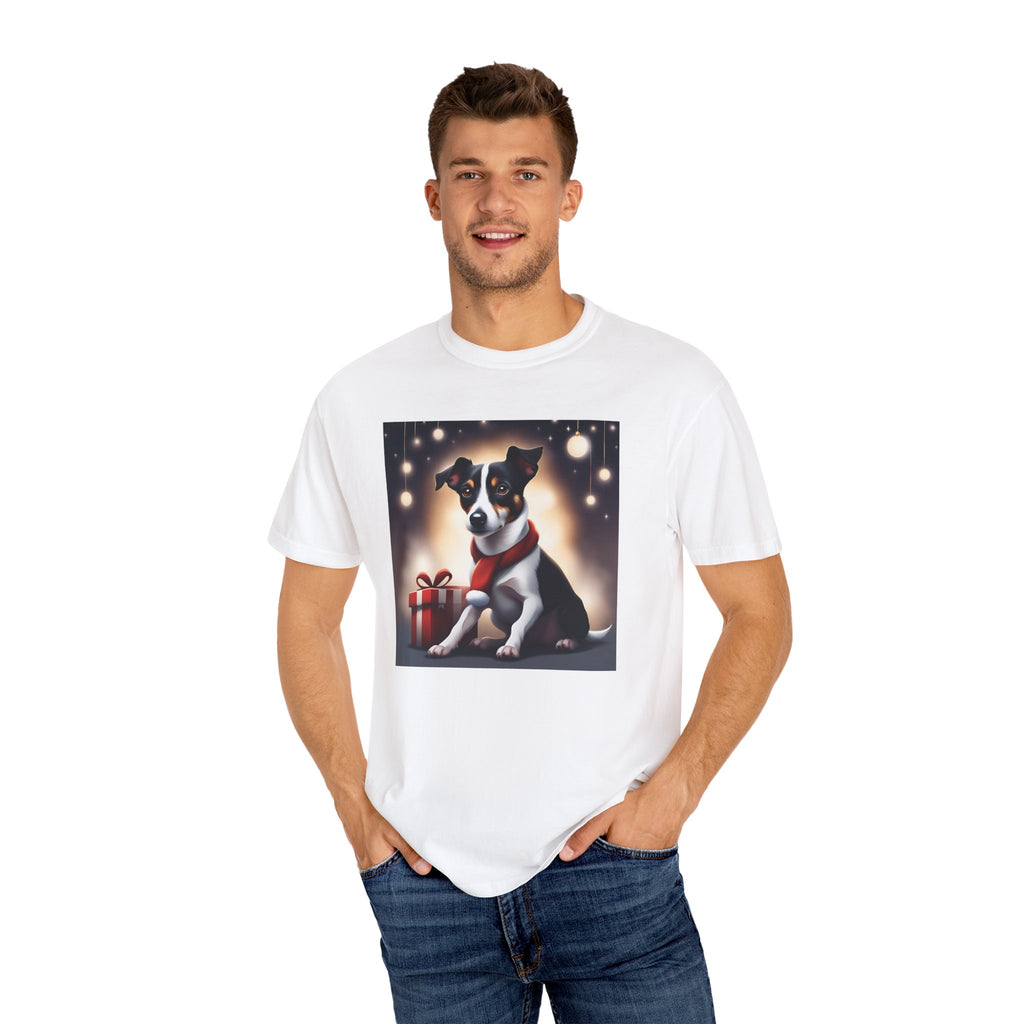 Jack Russel Holiday Unisex Garment-Dyed T-shirt
