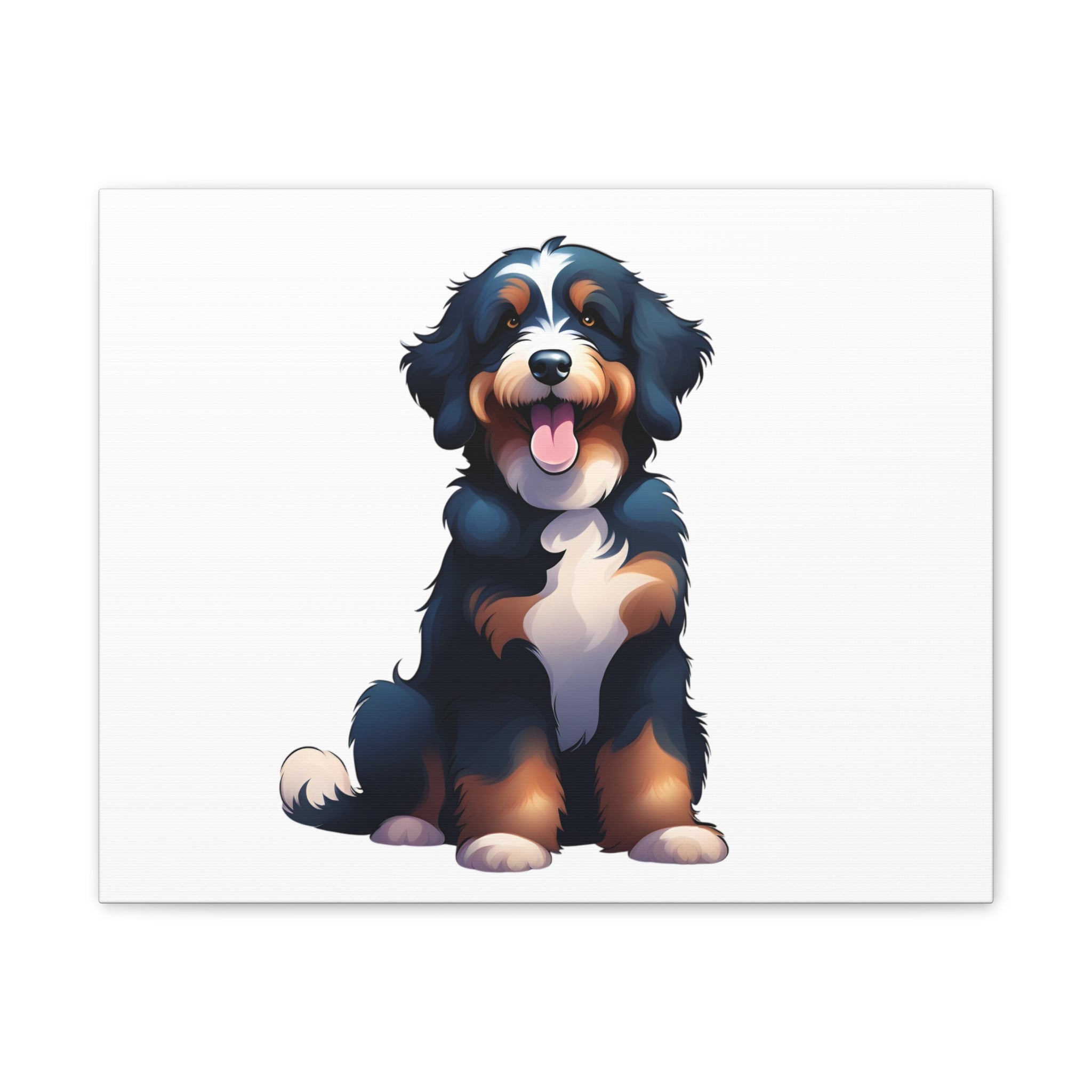 Bernedoodle Canvas Stretched, 0.75"
