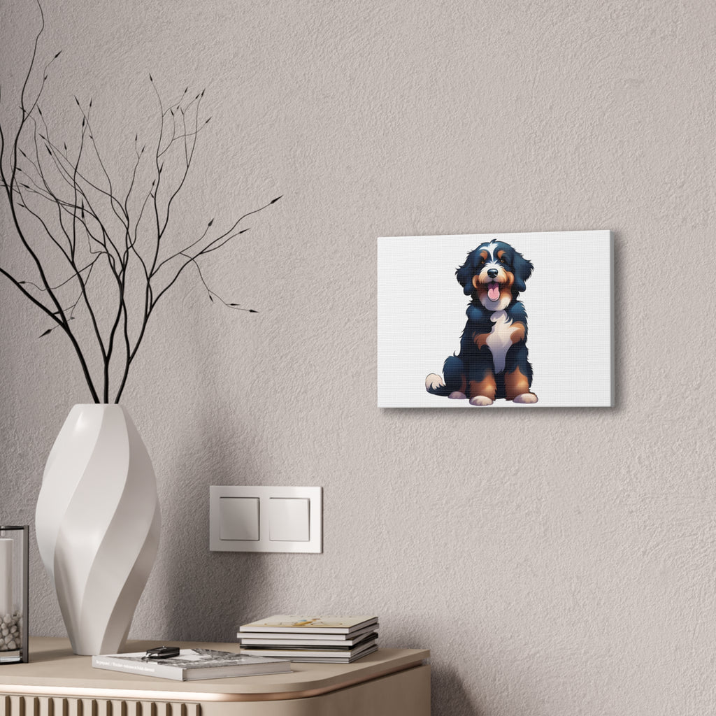Bernedoodle Canvas Stretched, 0.75"
