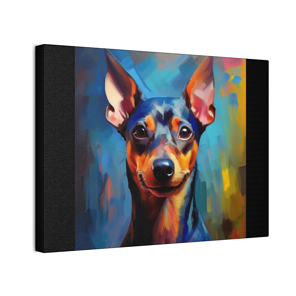Miniature Pinscher Canvas Stretched, 0.75"