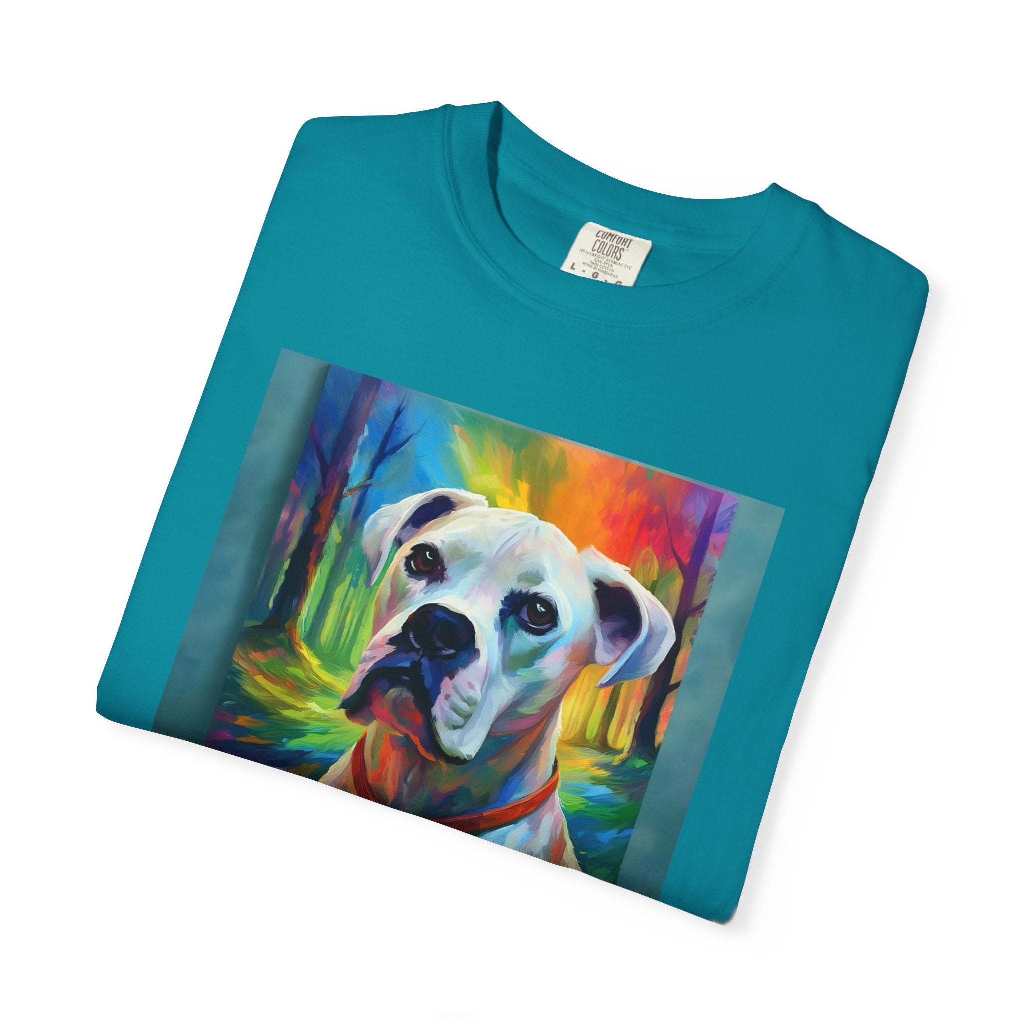 Boxer Rainbow Sky Unisex Garment-Dyed T-shirt