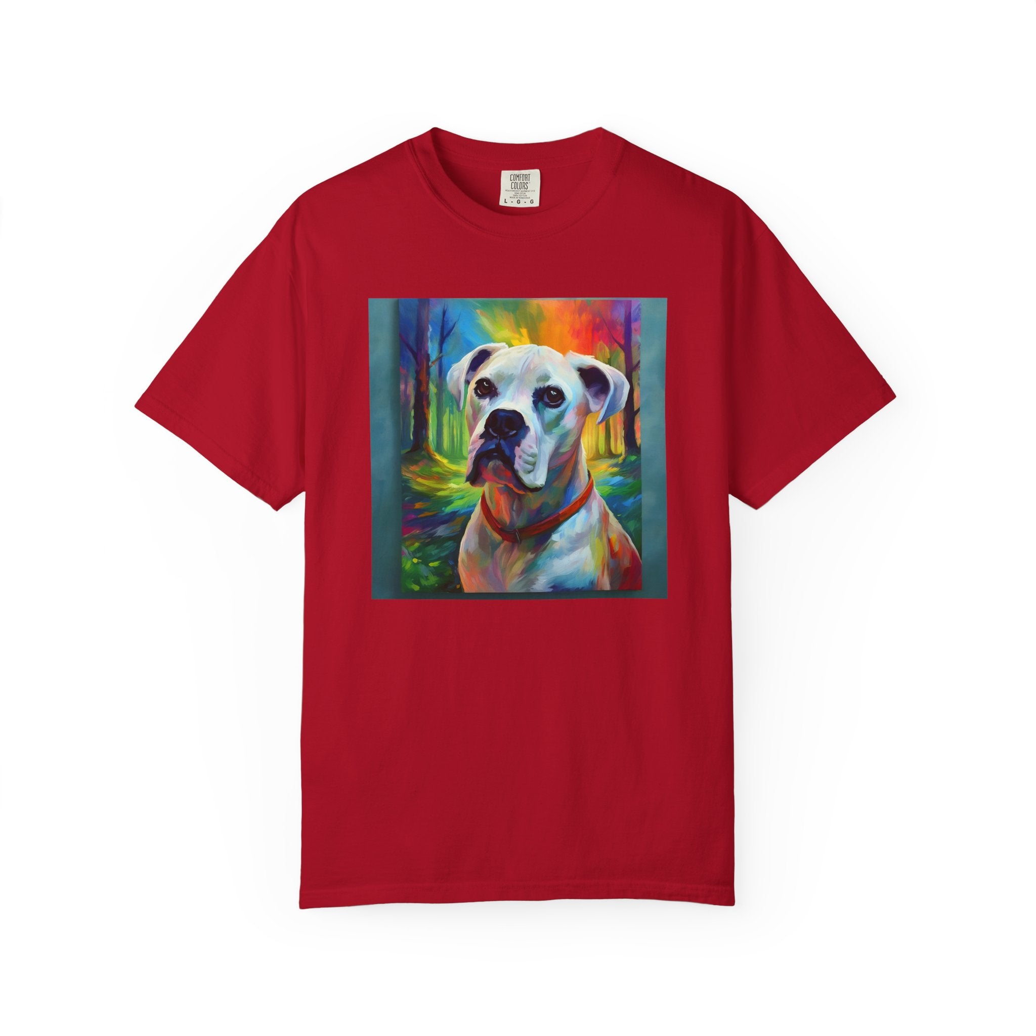Boxer Rainbow Sky Unisex Garment-Dyed T-shirt