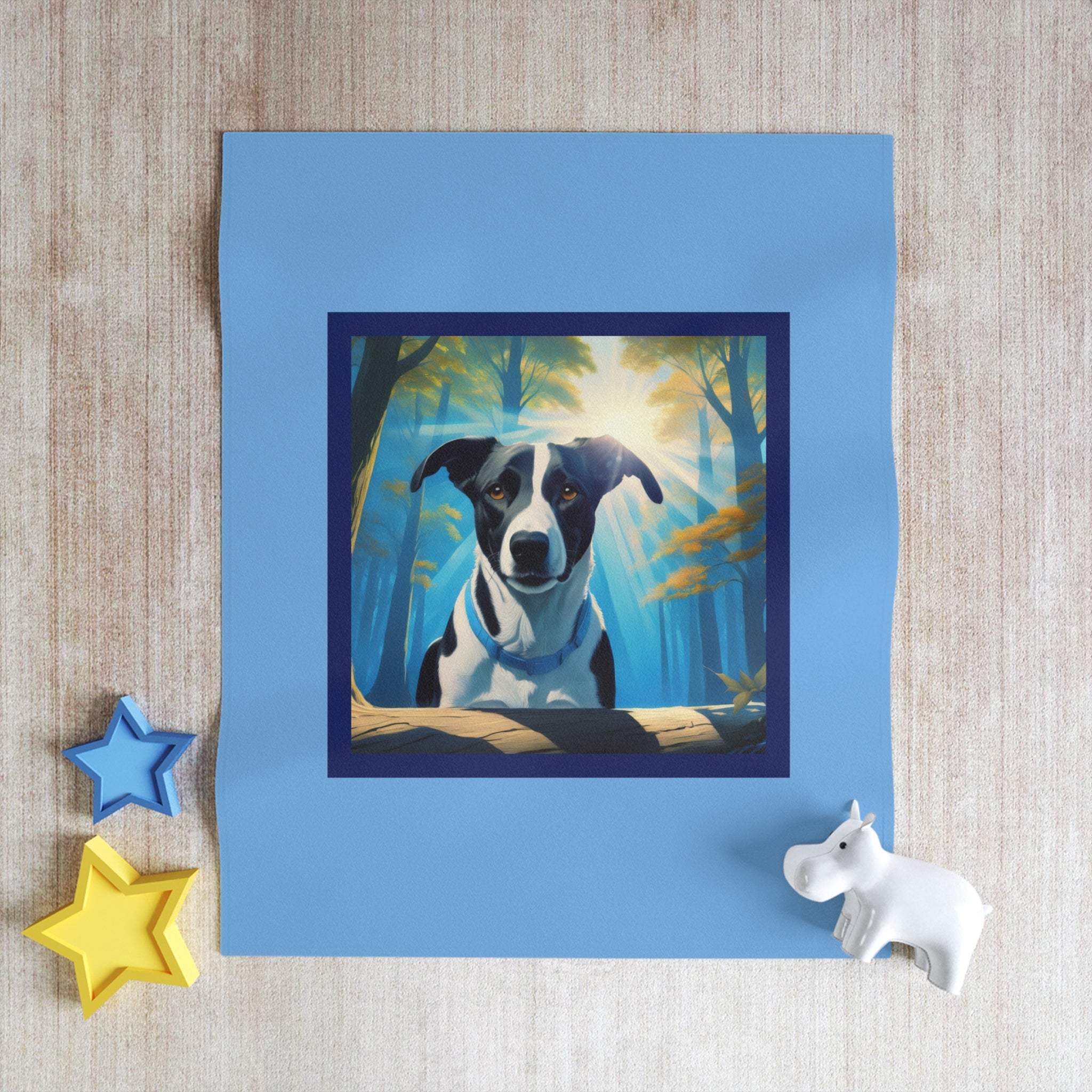 Coonhound Forest Throw Blanket