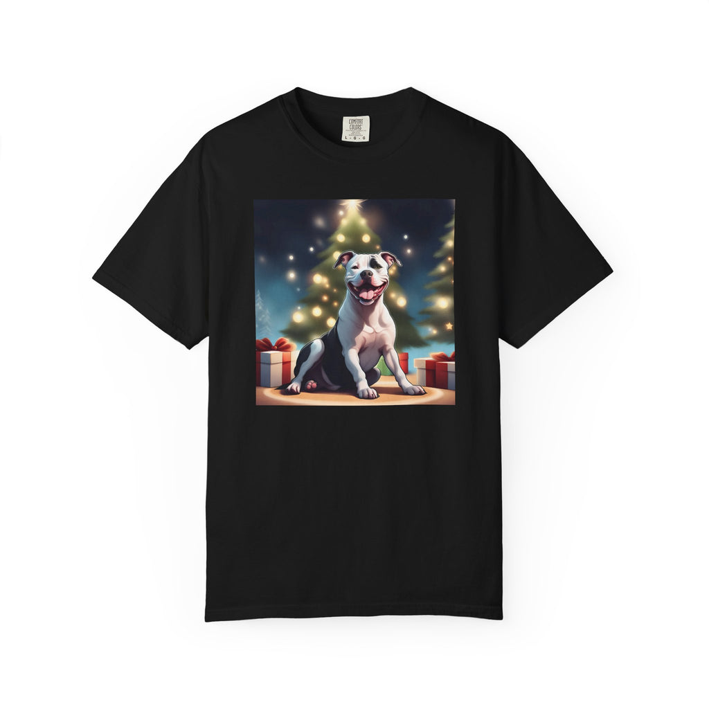 Pit Bull Holiday Unisex Garment-Dyed T-shirt