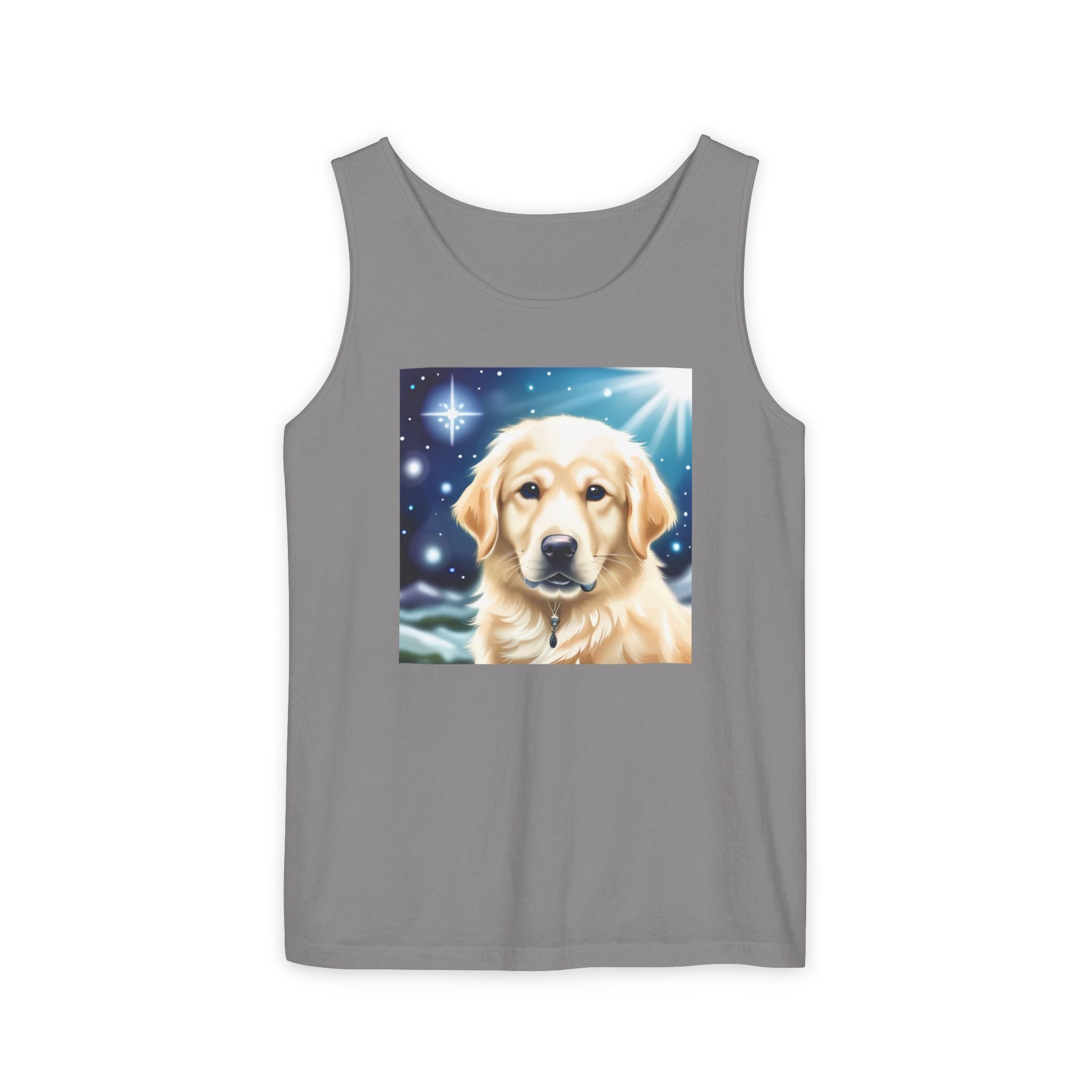 Golden Retriever Stary Night Unisex Tank Top