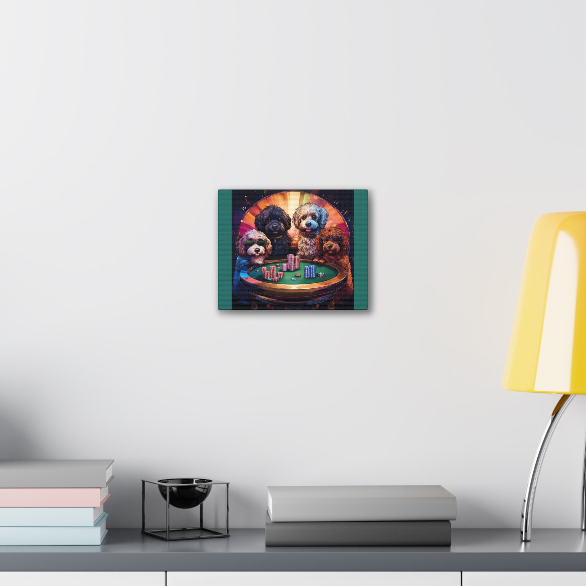 Doodle Poker Game Canvas Painting