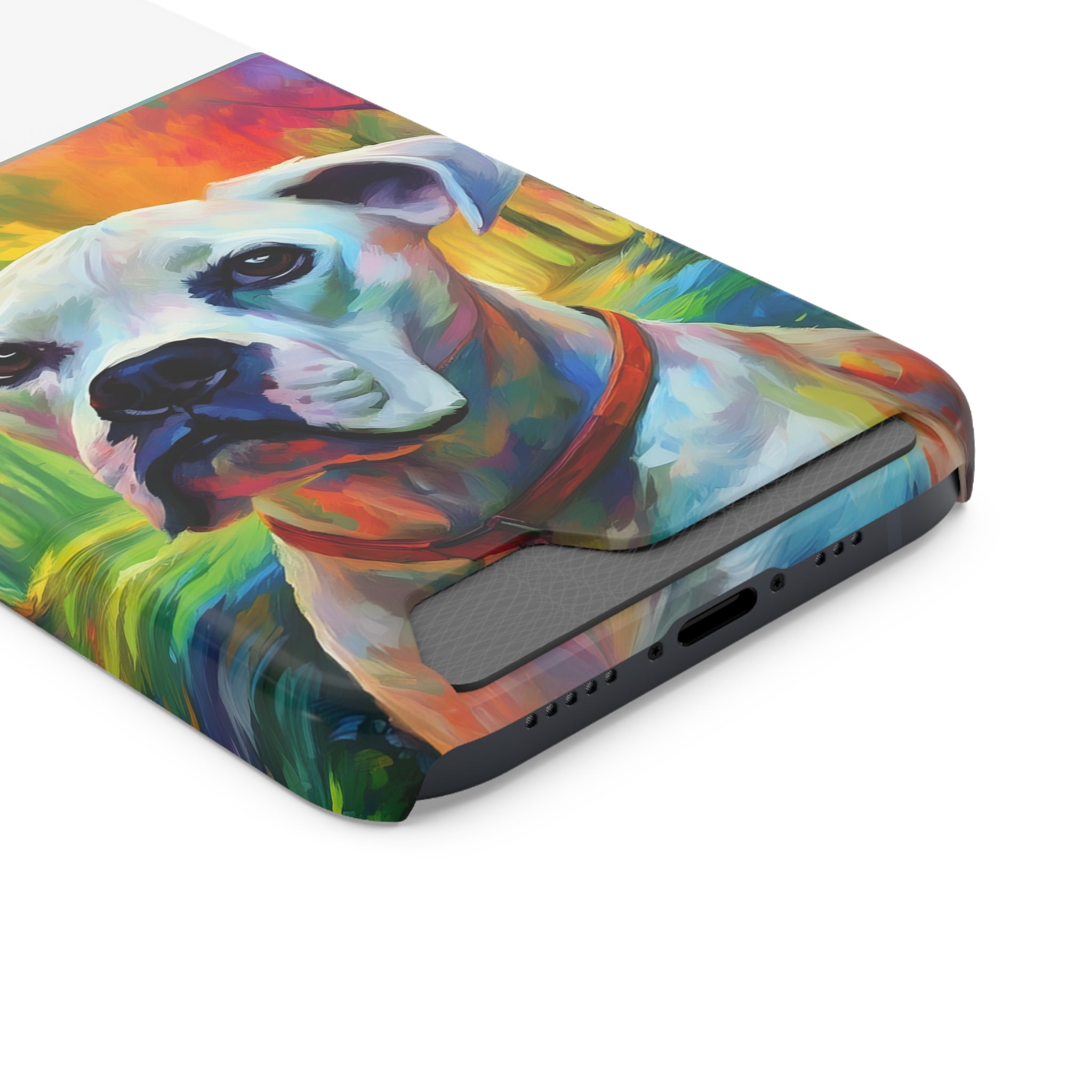 Boxer Rainbow Sky Phone Case with Card Holder