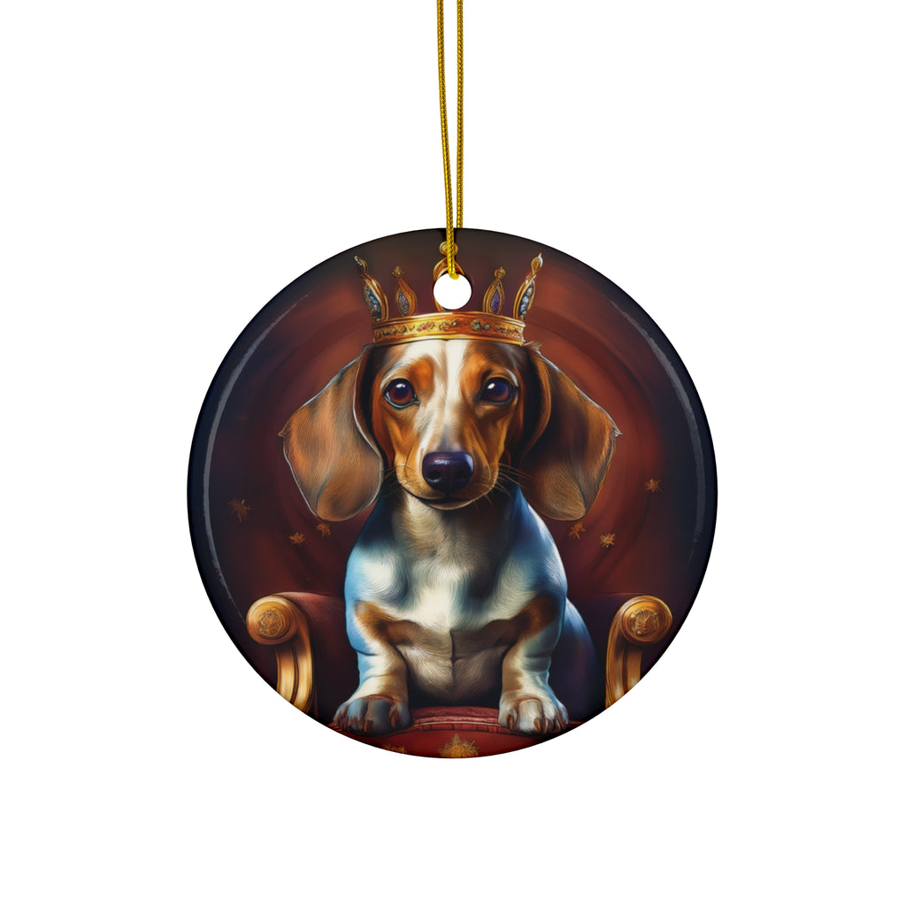 Dachshund Royal Ceramic Ornament