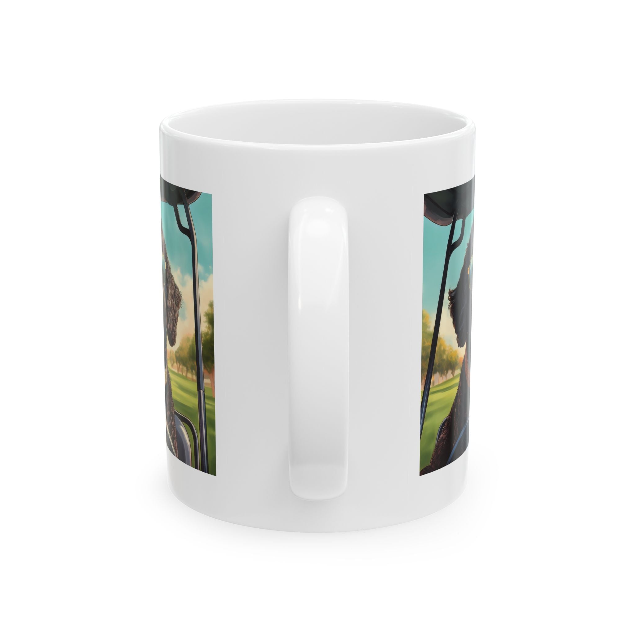 Doodle Golf Cart Ceramic Mug, (11oz, 15oz)