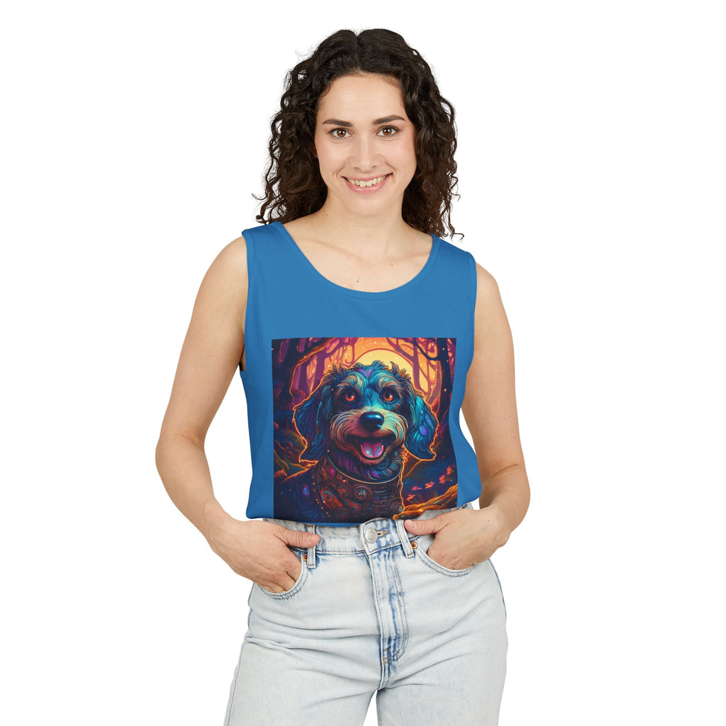 Steampunk Dachshund Unisex Tank Top