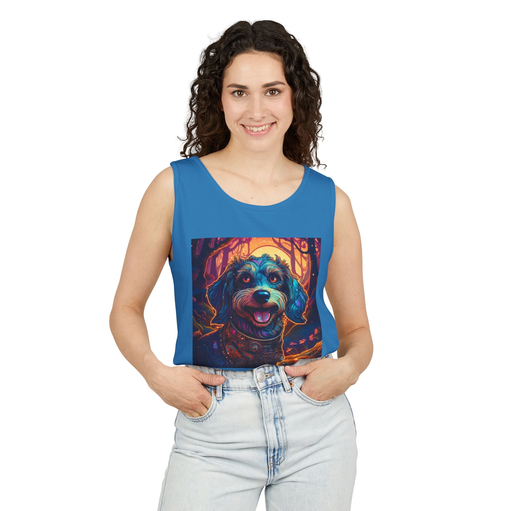 Steampunk Dachshund Unisex Tank Top