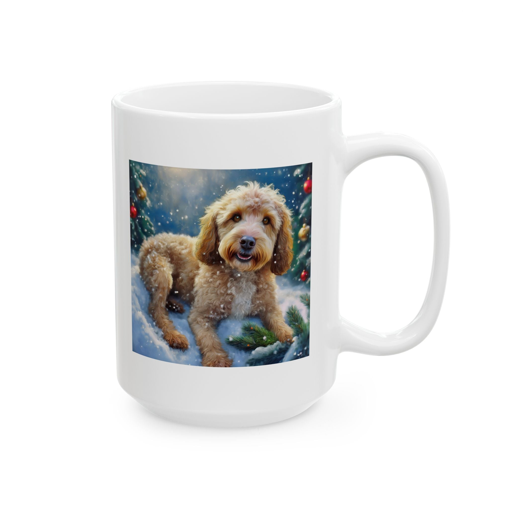 Doodle Holiday Ceramic Mug, (11oz, 15oz)