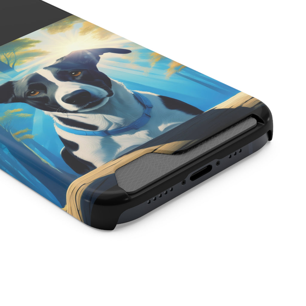 Coonhound Forest Phone Case with Card Holder
