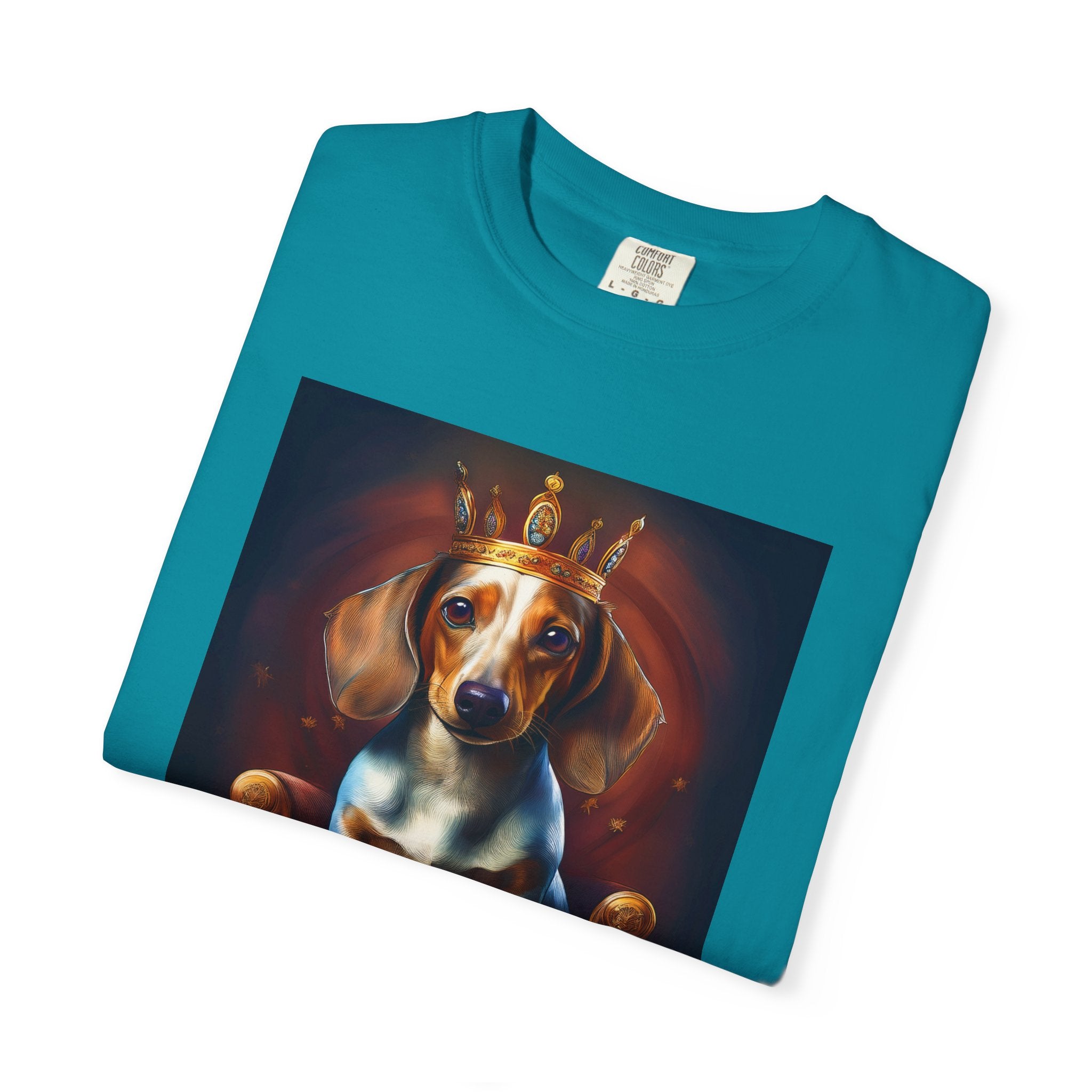 Dachshund Royal Unisex Garment-Dyed T-shirt