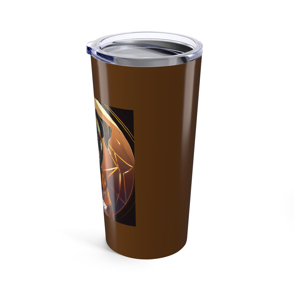 Brindle Gold Boxer Tumbler 20oz