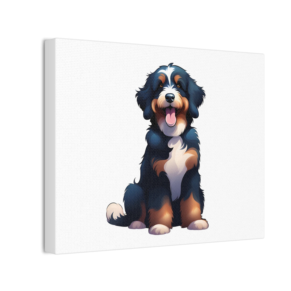 Bernedoodle Canvas Stretched, 0.75"