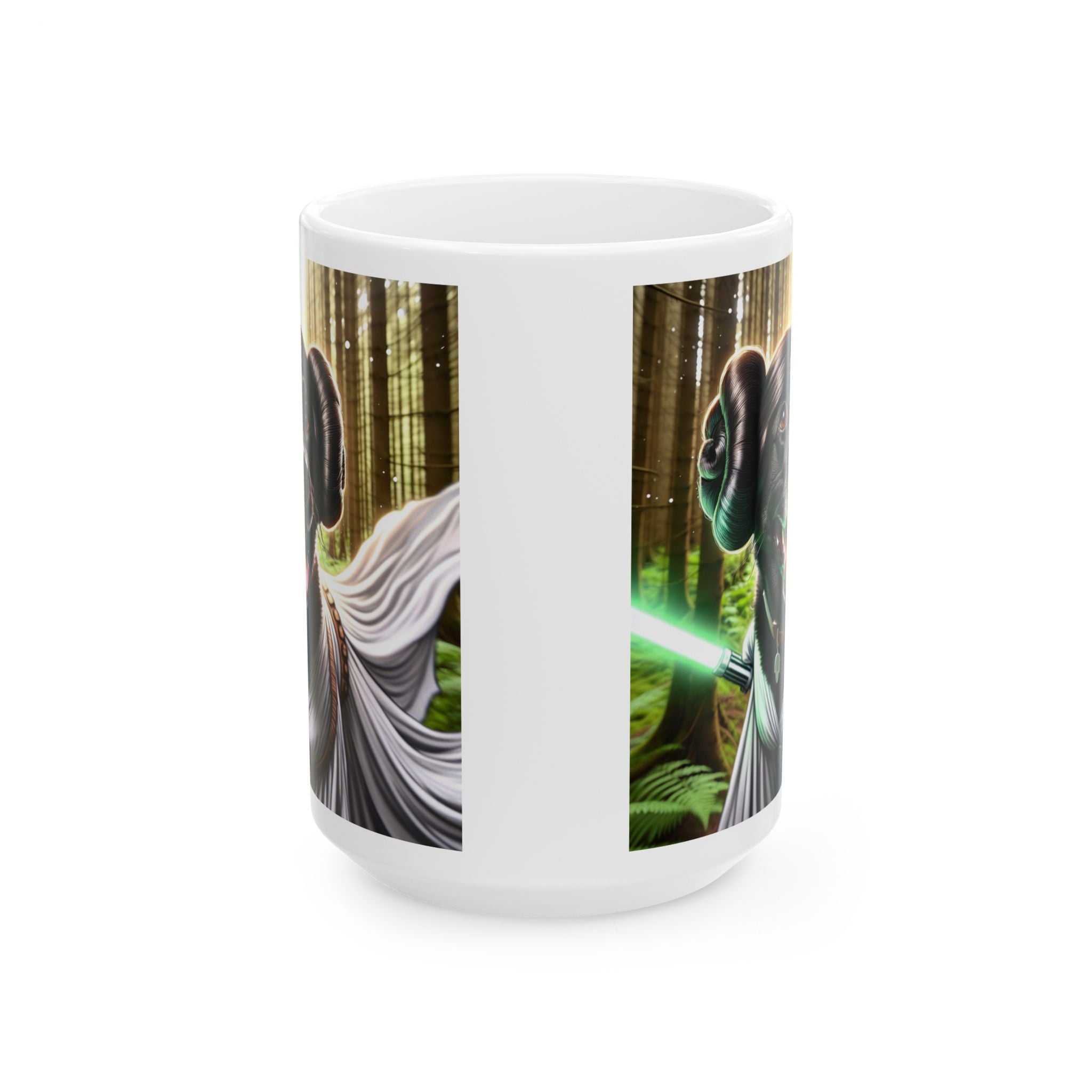 Black Lab Galaxy Princess Ceramic Mug, (11oz, 15oz)