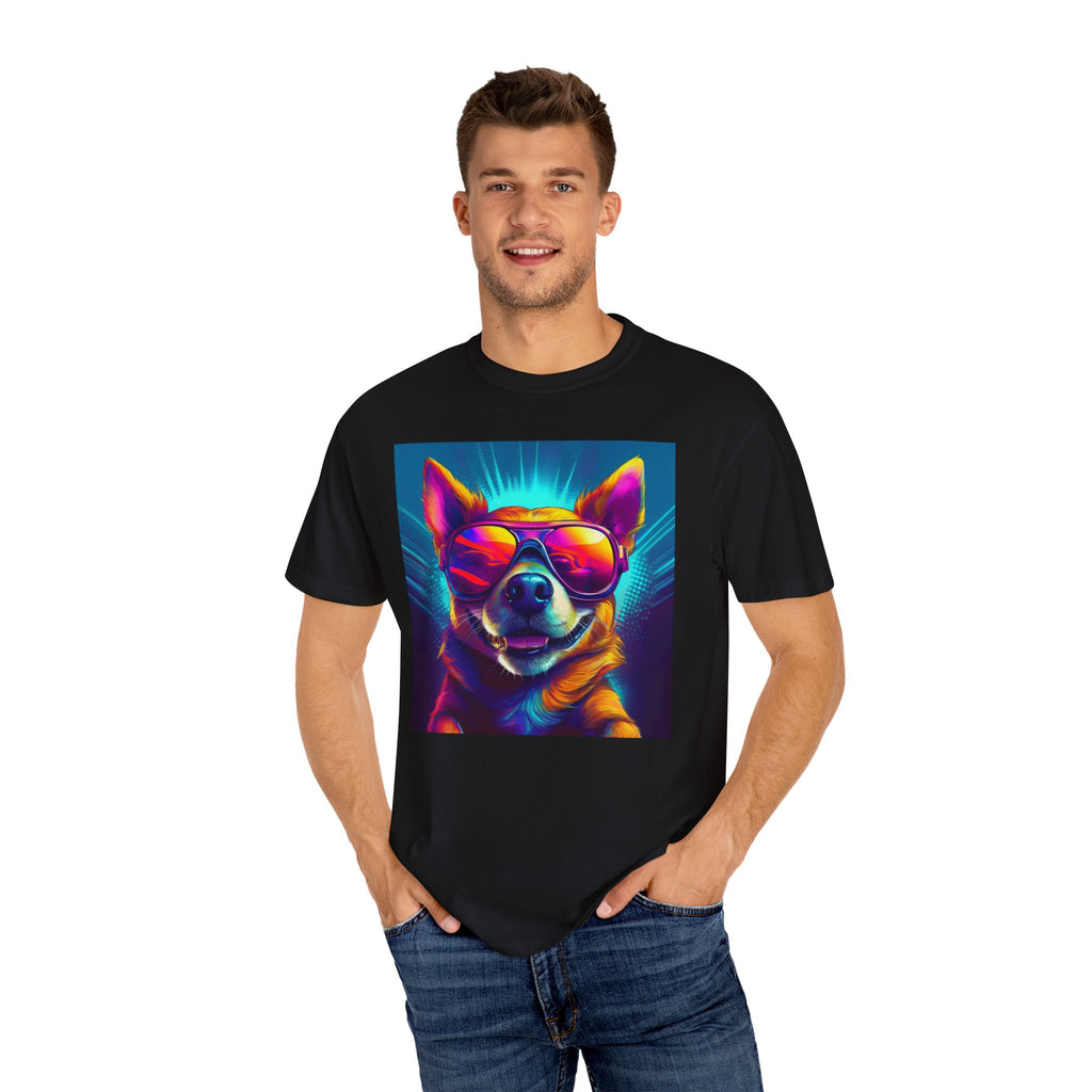 Chihuahua Cool Sunglasses Unisex Garment-Dyed T-shirt