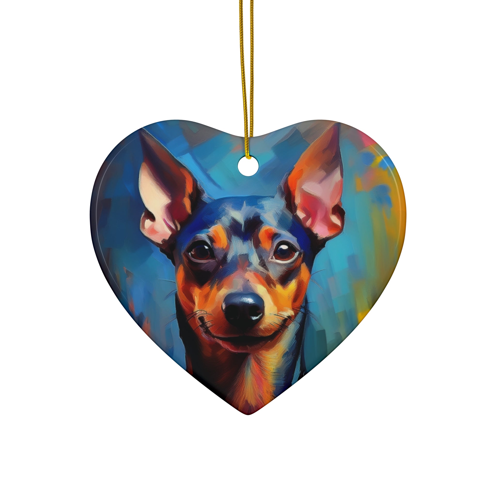 Miniature Pinscher Ceramic Ornament