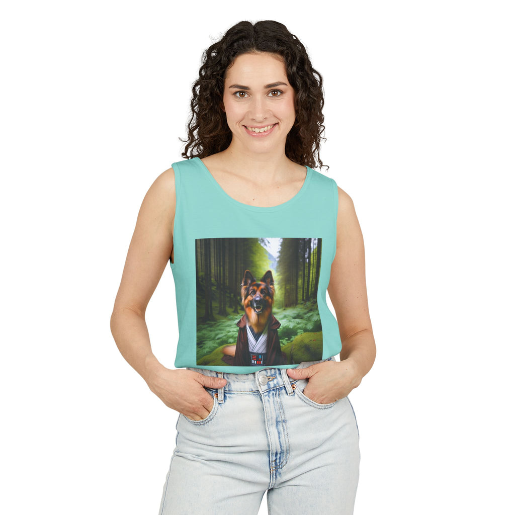 German Shepherd Forest Knight Unisex Tank Top
