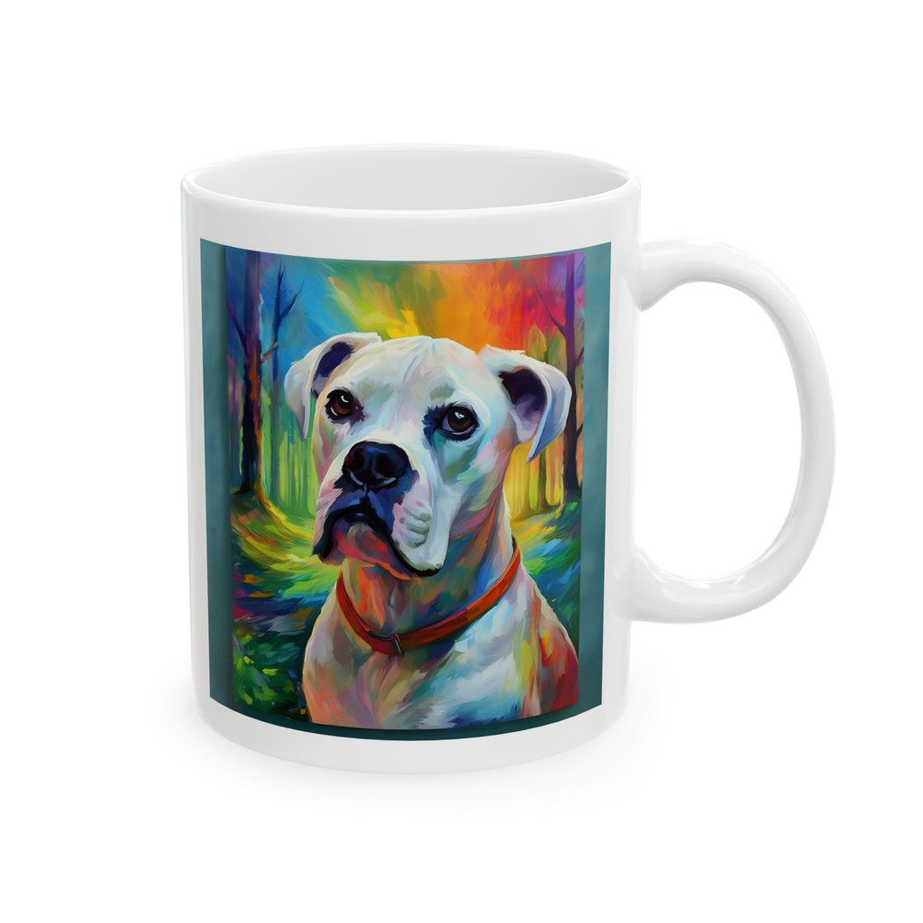 Boxer Rainbow Sky Ceramic Mug, (11oz, 15oz)