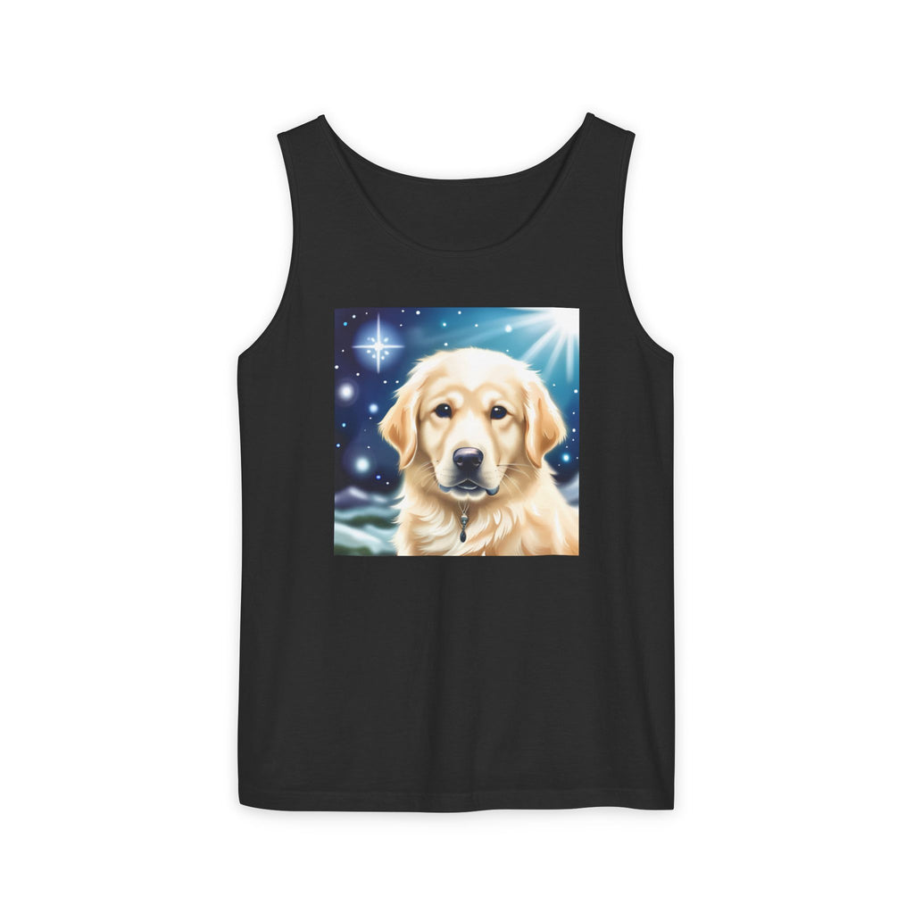 Golden Retriever Stary Night Unisex Tank Top