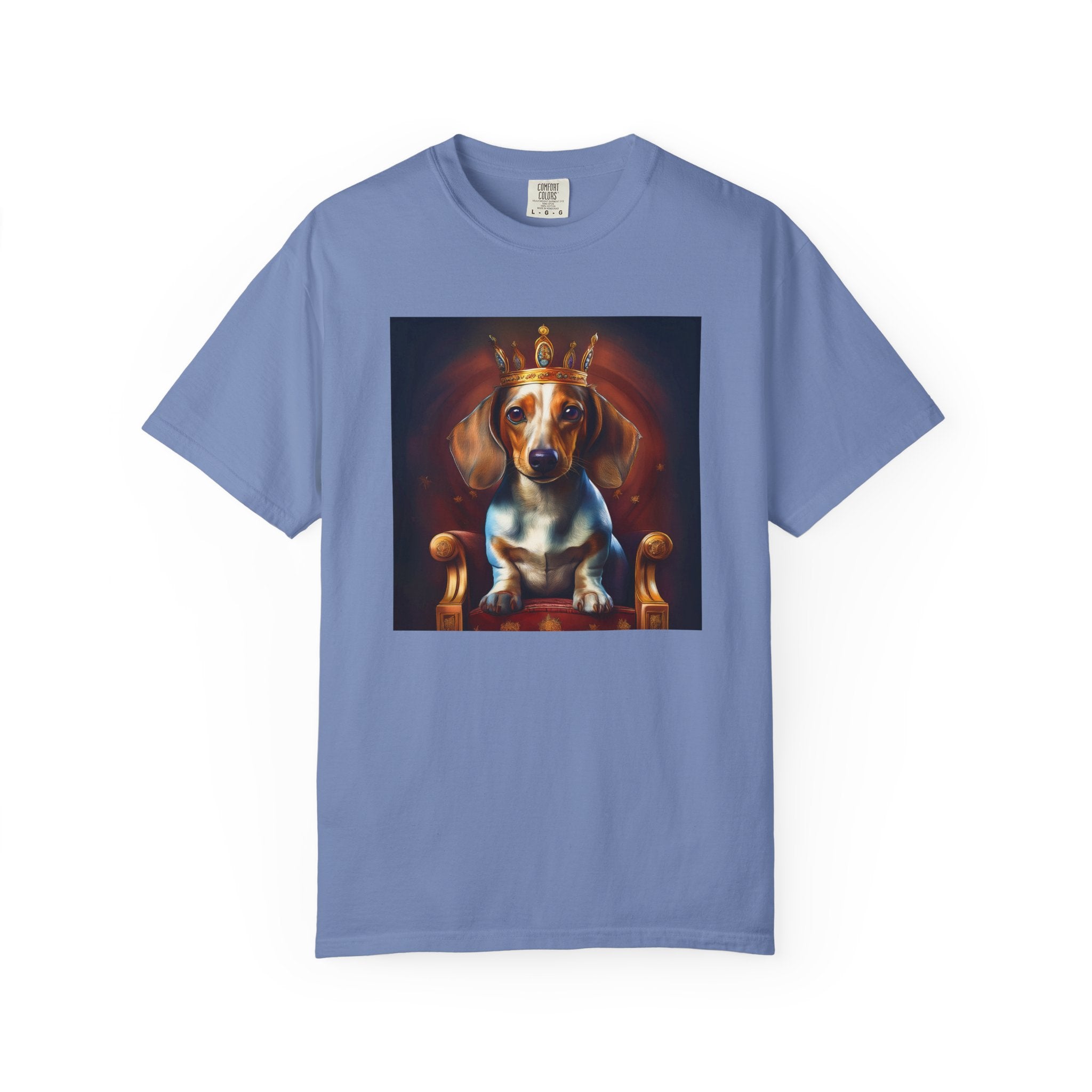 Dachshund Royal Unisex Garment-Dyed T-shirt
