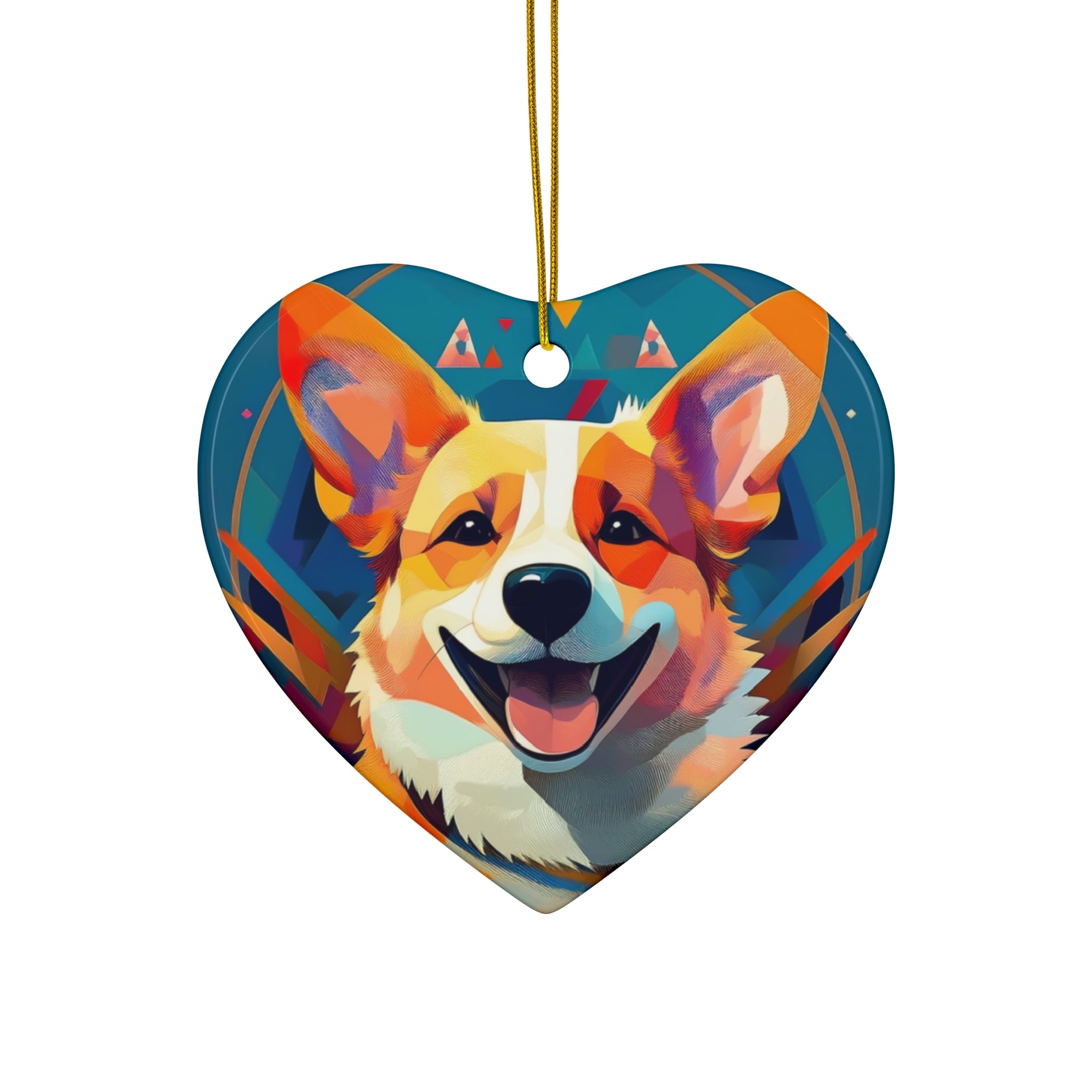 Corgi Ceramic Ornament